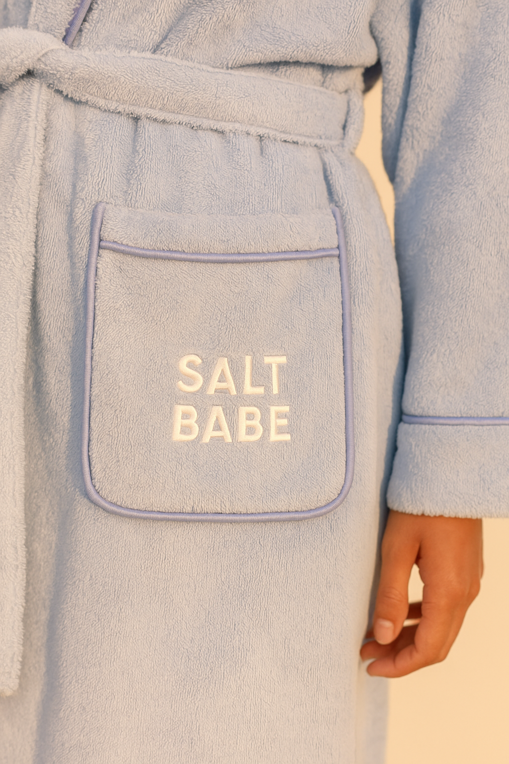 Camp Earth Robe – Lake Day Blue terry