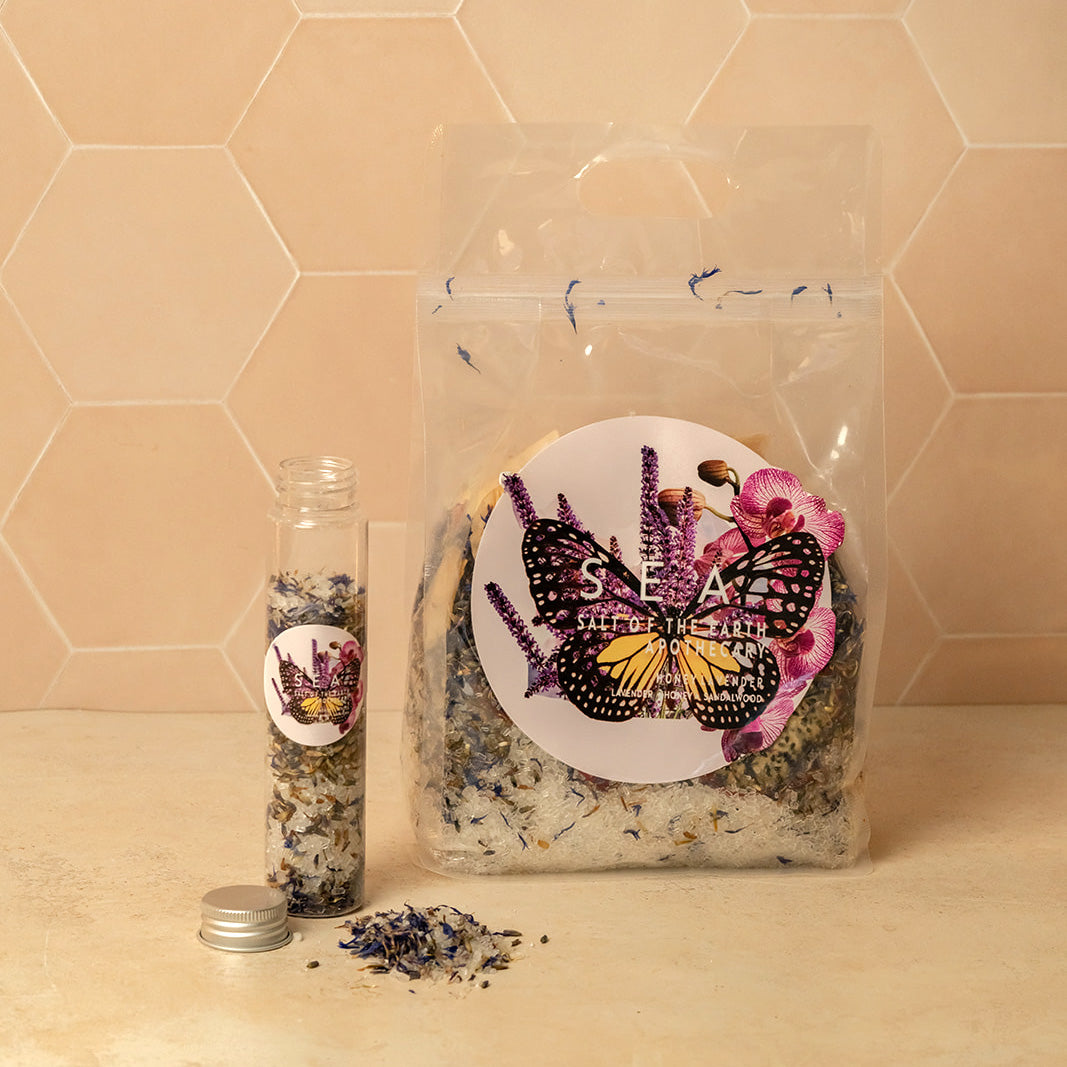 Lavender Bohemian Crystal Bath Shot