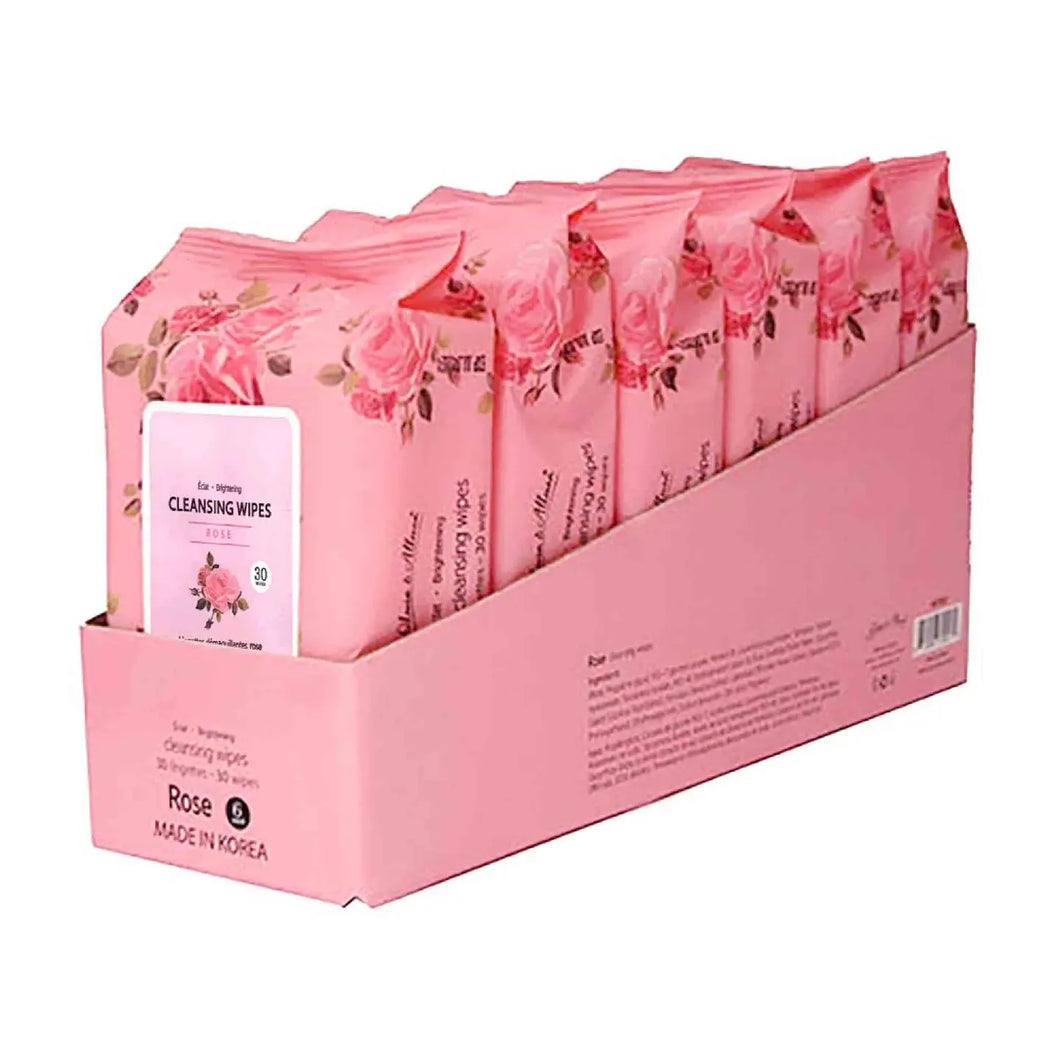 Cleansing Wipes For Skincare Rose