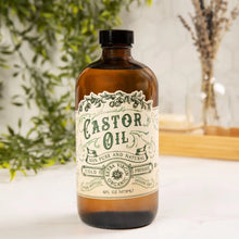 Load image into Gallery viewer, Castor Oil Organic Cold Pressed Hexane Free USA Bottled 2 oz
