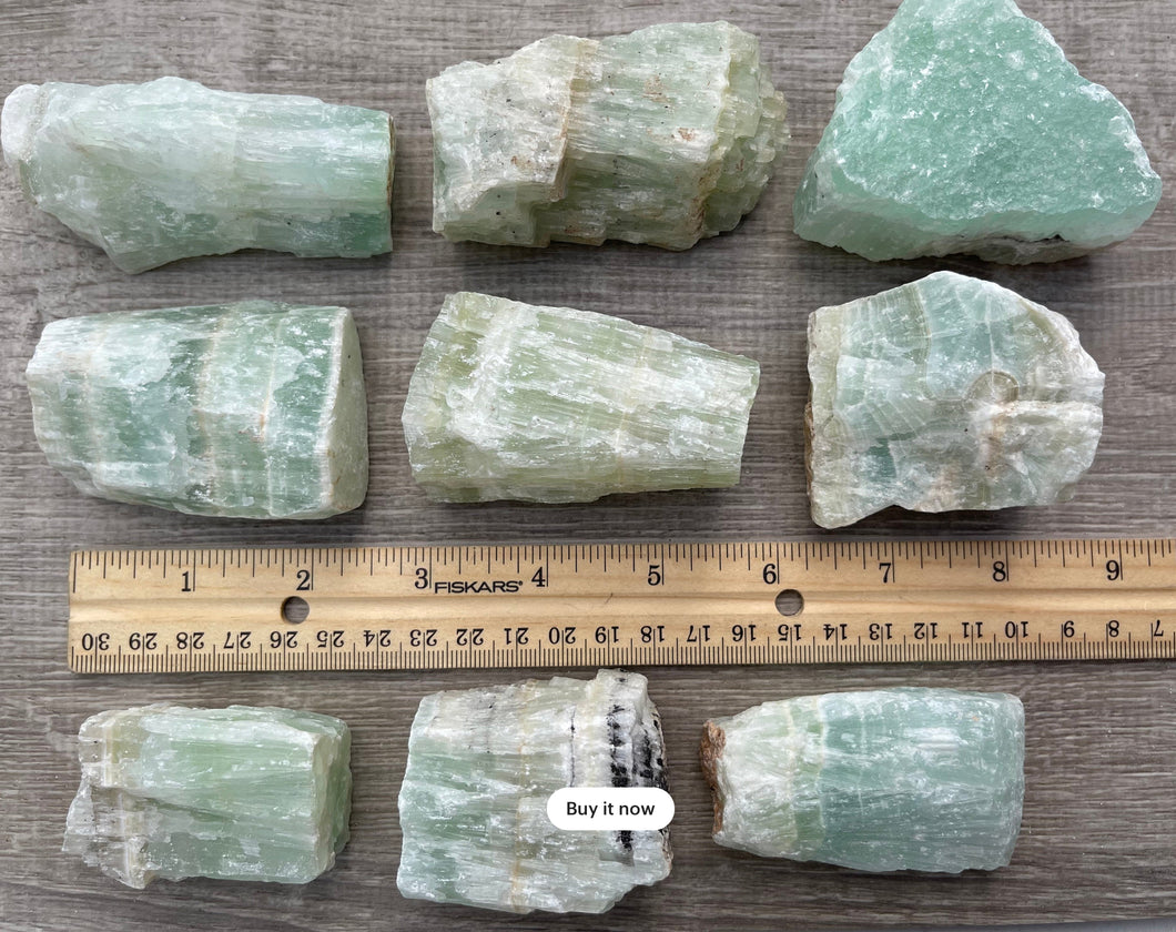 Pistachio Aqua Calcite Crystal